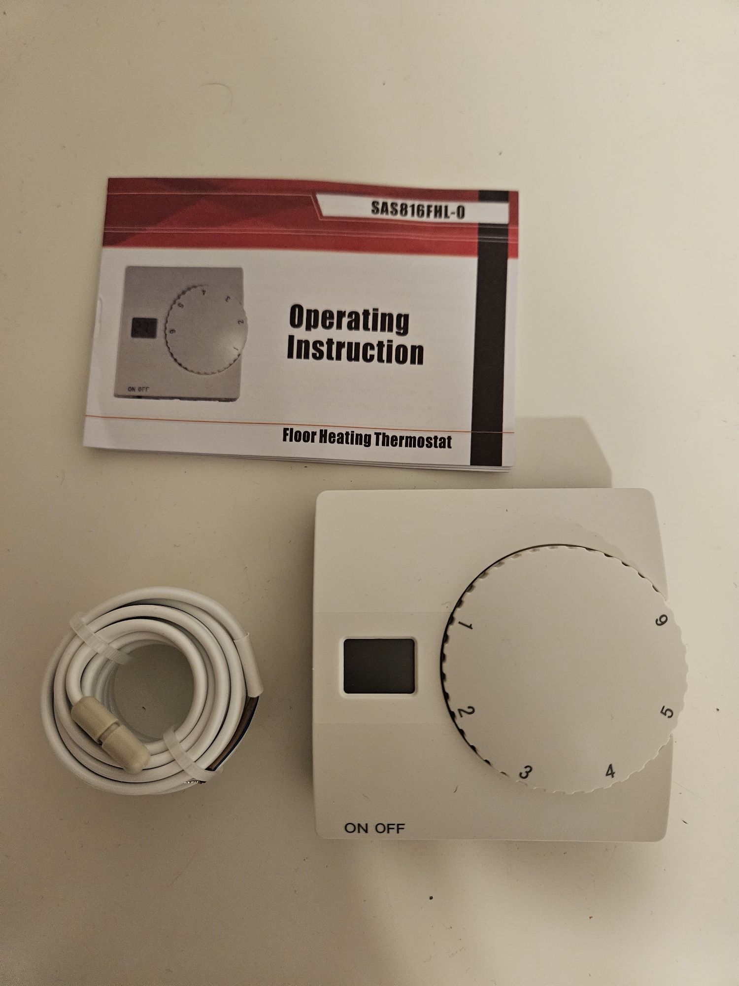 Termostat încălzire în pardoseală sas816fhl-0