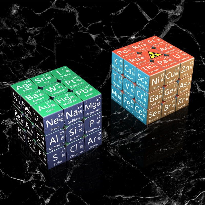 Cub Rubik Einstein: Chimie. Rapid, ușor, stickerless. De colecție.