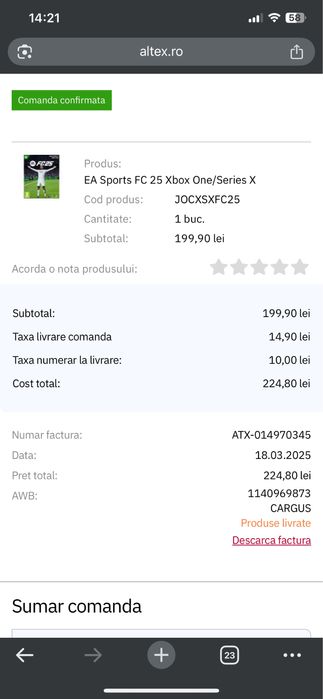 Fifa fc25 nefolosit xbox