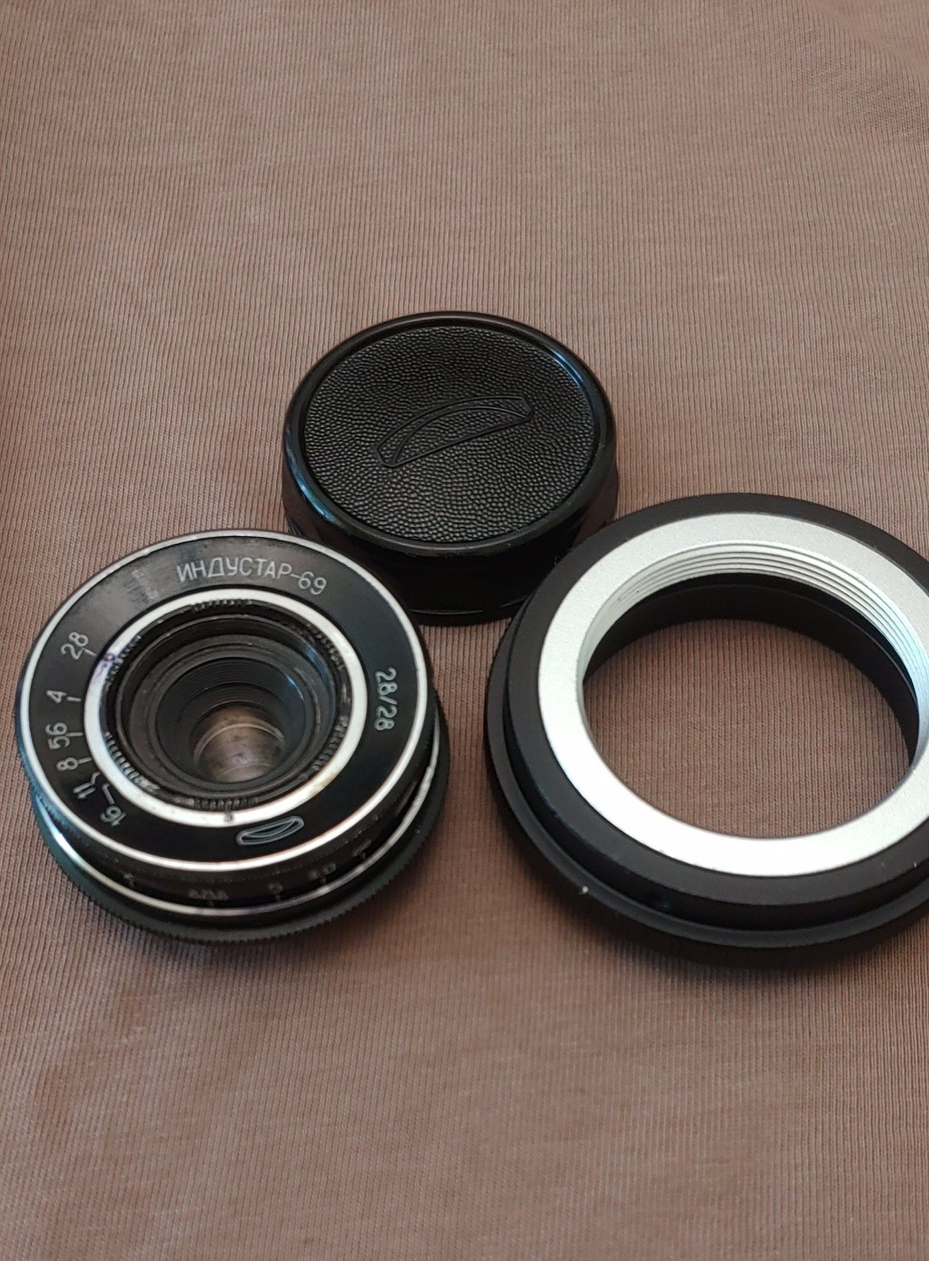 широкоугольный Индустар-69 28mm f/2.8 + адаптер М39-NEX