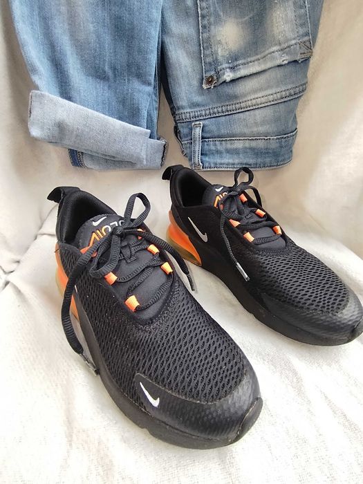 Детски Nike – №34 – черни с оранжево, много запазени