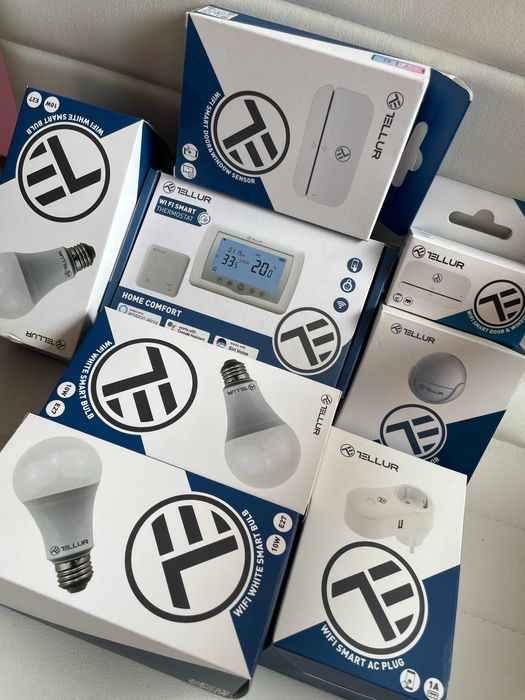 Tellur becE27 termostat central priza senzor usa/geam smart masina NOU