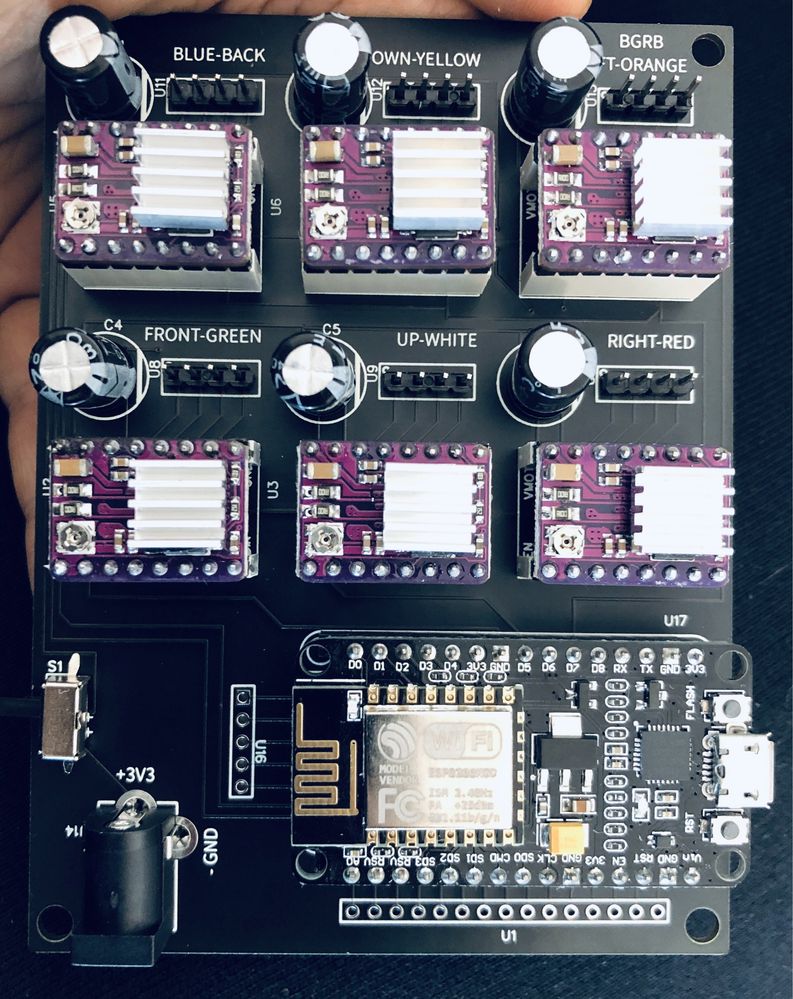 Proiect Robot Rubik's cube solver, esp, arduino, dyi,