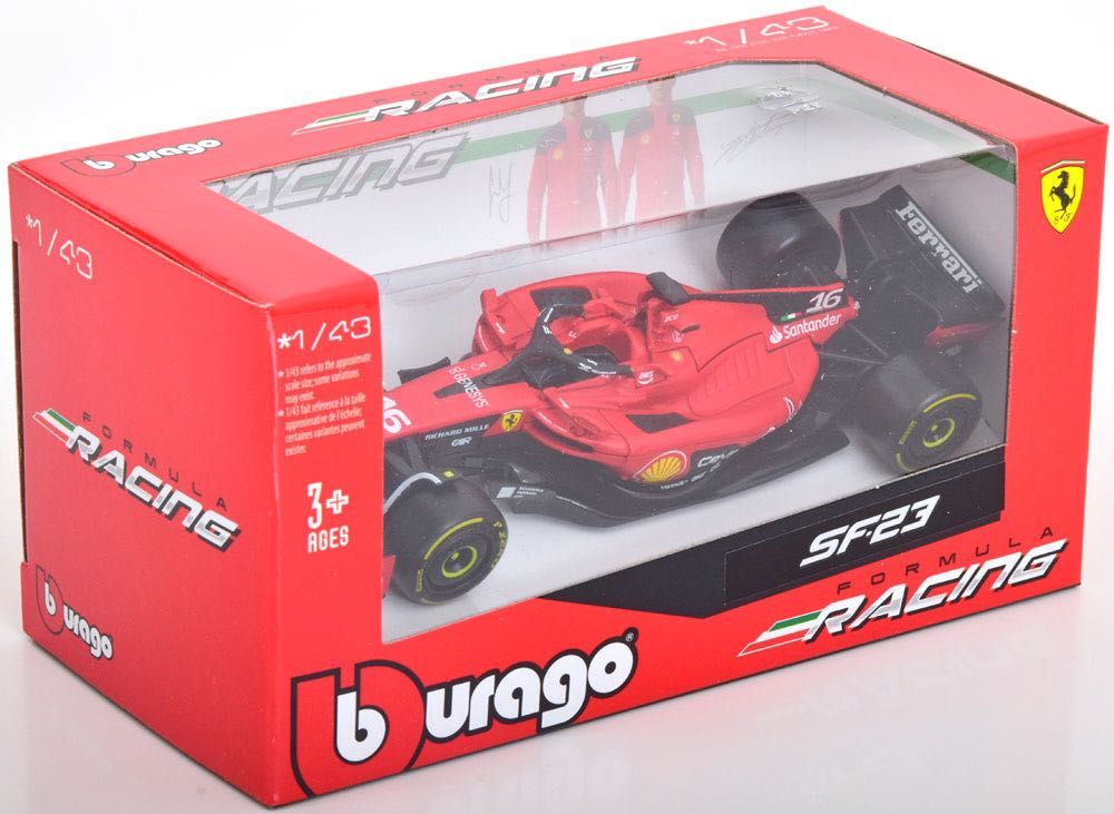 Macheta Ferrari F1 2023 (SF-23), C. Leclerc, Bburago, 1:43