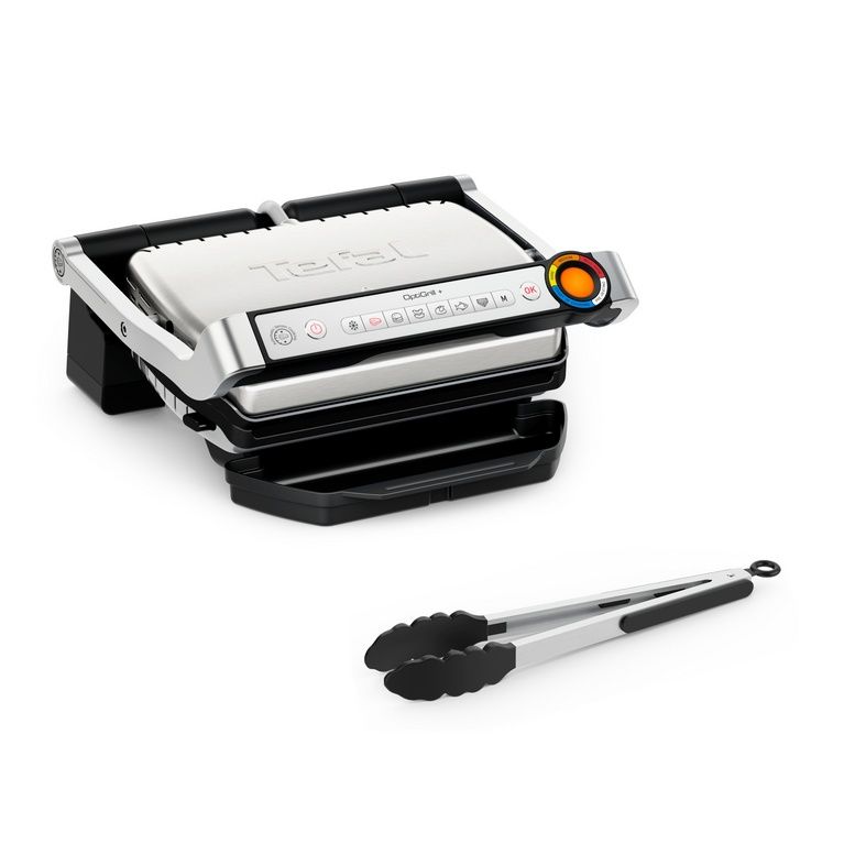 Нов Tefal OptiGrill+, Интелигентен грил + щипка за грил GC718D