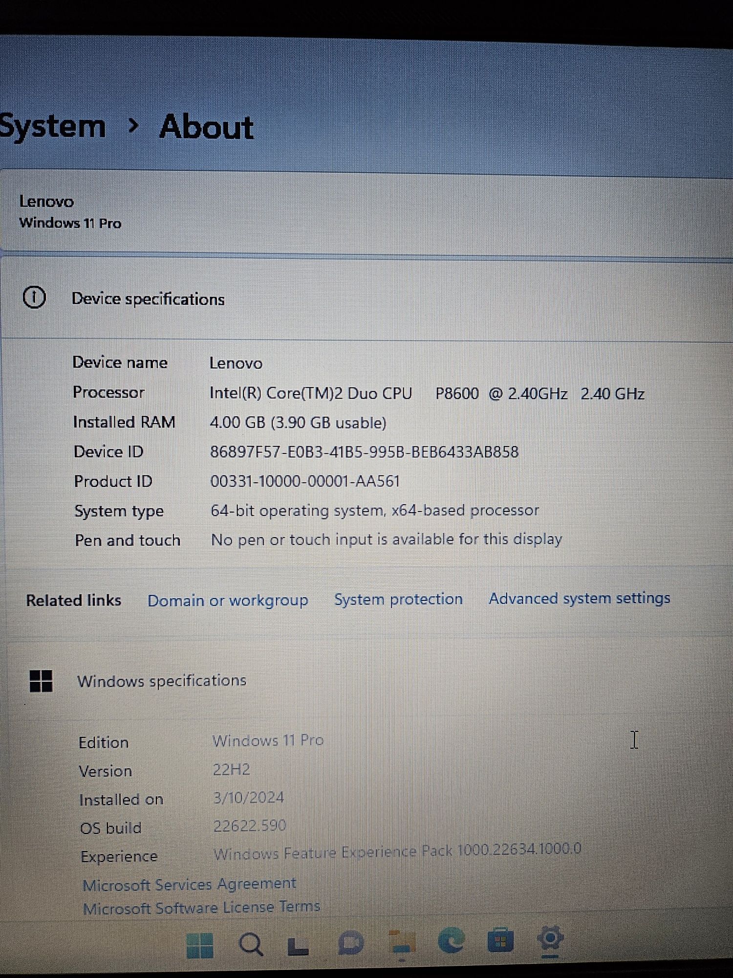 Lenovo T500 Intel