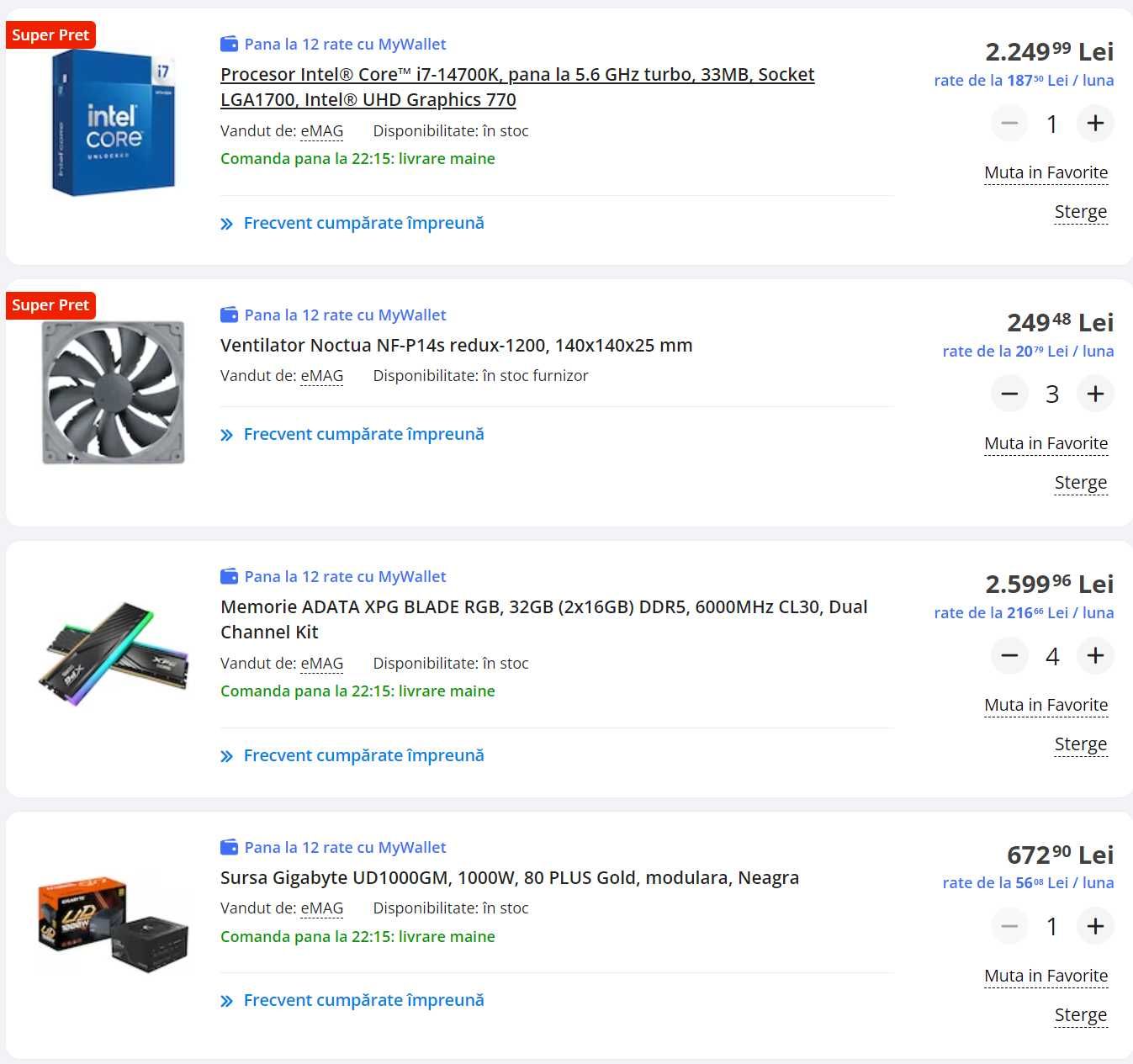 VAND PC ULTRA GAMING - i7 14700k - 128GB DDR5 - Radeon RX 7900 16GB