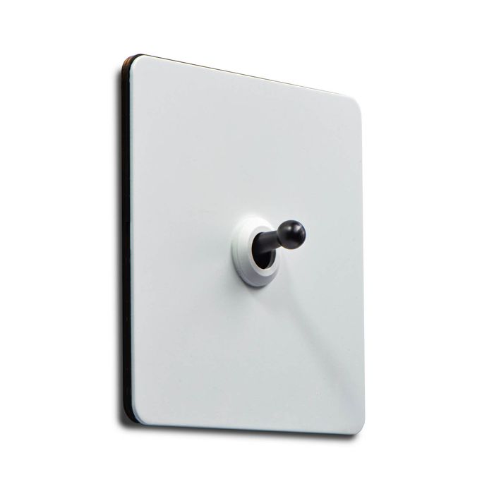 Intrerupator metalic, 1Gang 2Way, 10A, Alb, doza cadou