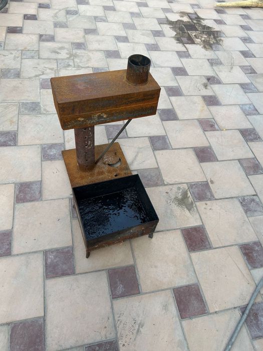 Печка на отработке , разборная