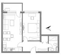 Двустаен апартамент за продажба в ж.к. Дървеница, 678-6026