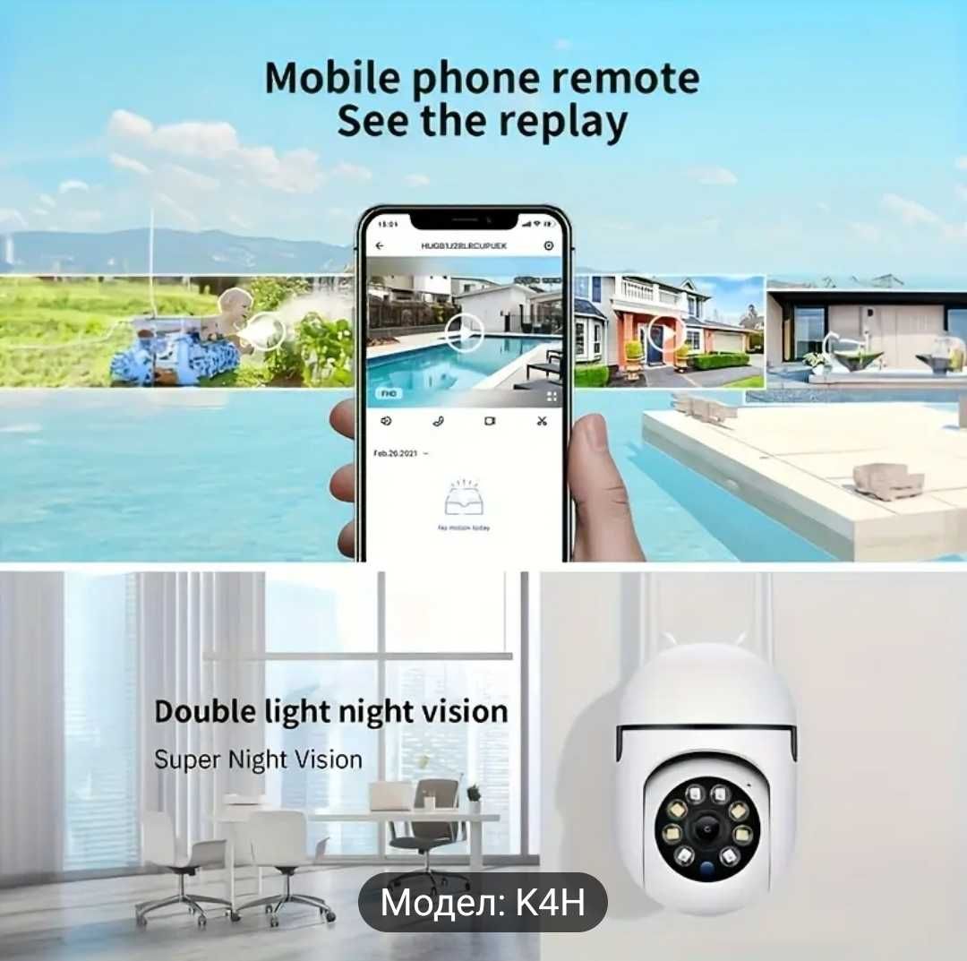 HD Wi-Fi Камера за наблюдение 2.4 G
