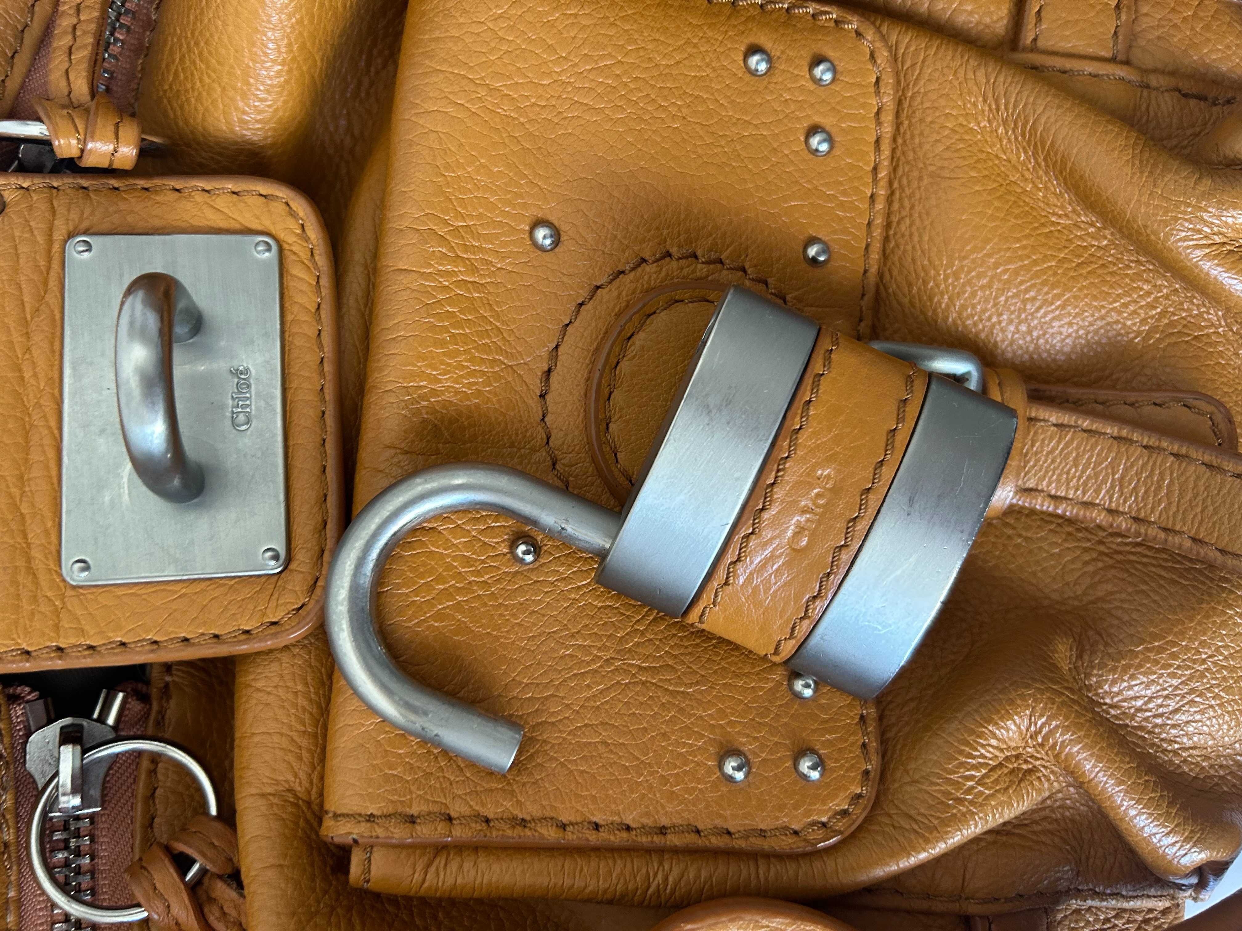 Geantă Chloé Paddington caramel