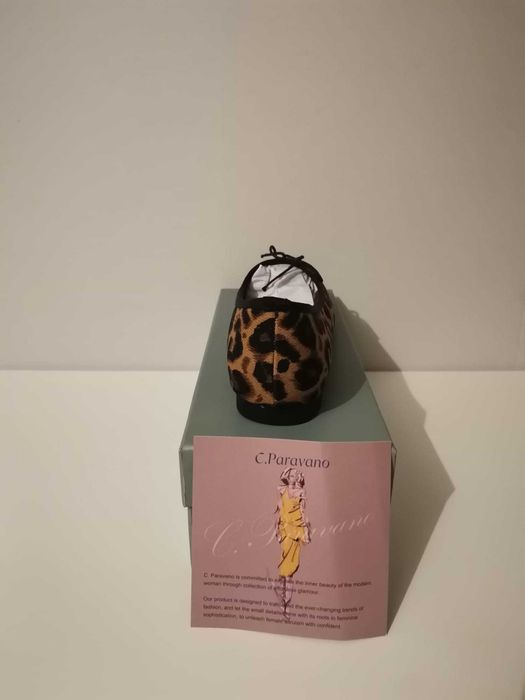 Balerini dama C. Paravano leopard, marimea 38.5, noi