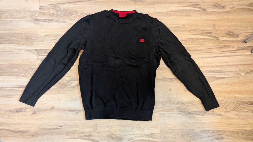 Мъжки пуловер Hugo Boss L размер памучен