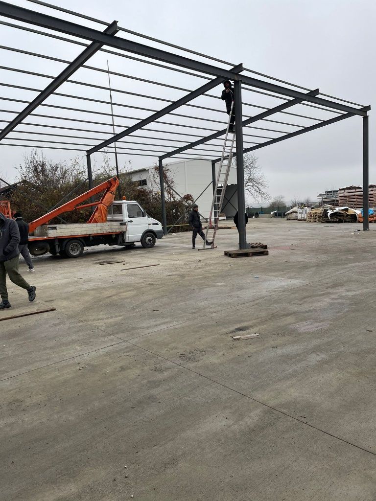 Vând hală metalică de pe stoc la preț de producător