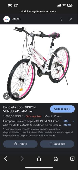Bicicleta sport vision venus