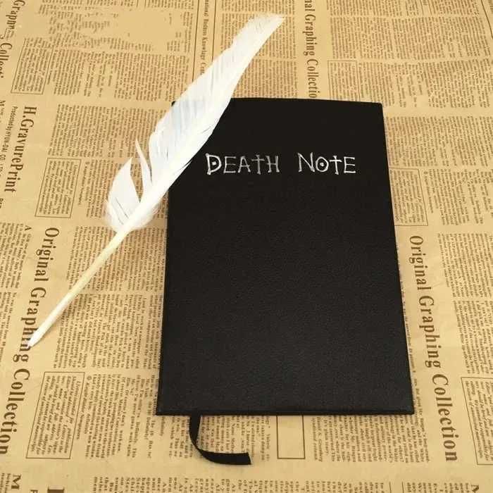 Тетрадь Смерти из Аниме с перо ручкой Death Note косплей