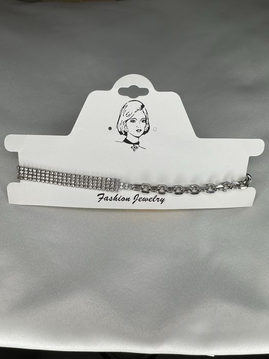 Чокер с камнями и цепью