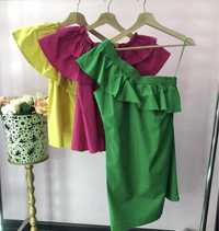 Платье сарафан зеленый