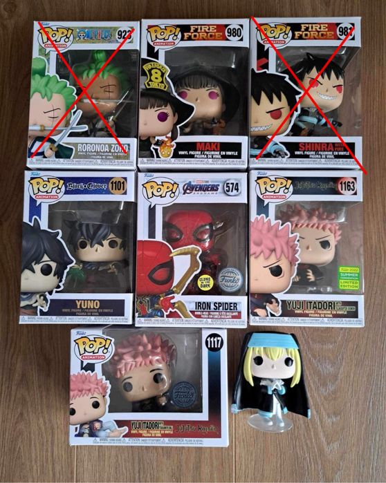 Аниме и Марвел Funko Pop Фигурки