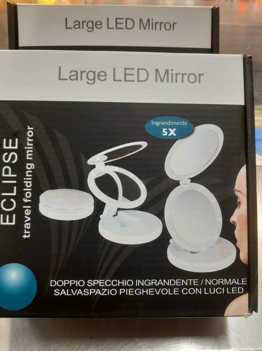 Увеличително огледало, Large LED Mirror ECLIPSE travel folding mirror