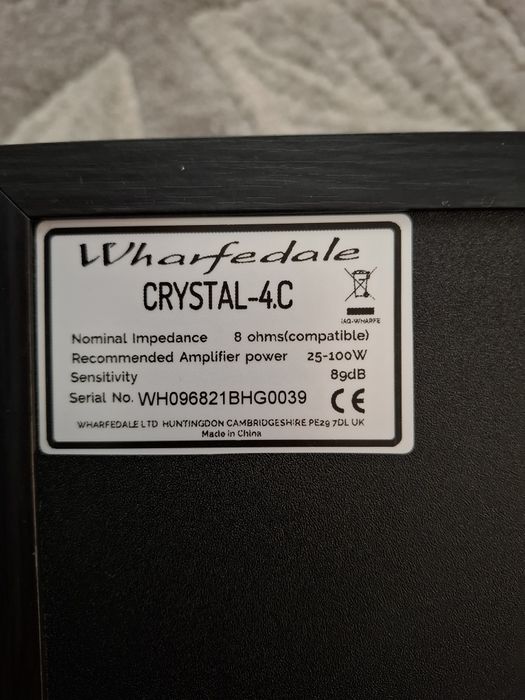 Boxă Hi-fi Wharfedale Crystal-4.C Center impecabilă