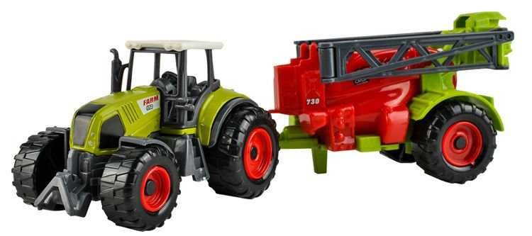 Детски фермерски комплект 6в1 трактори ремаркета преса сено машина