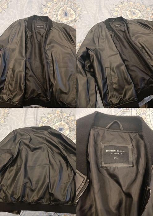 Geacă imitație piele LC Waikiki, mărime XXL, negru.