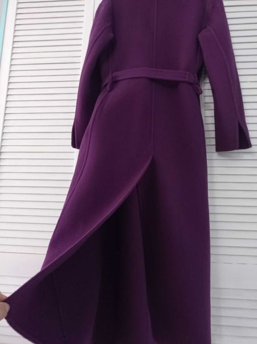 Max Mara Size M-XL Вълна/ ESCADA Size M 100% Вълна Дълго палто