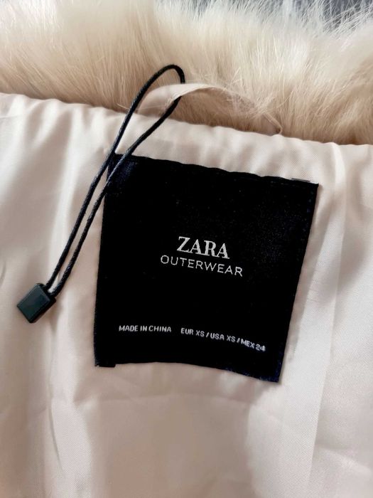 Jachetă blană Zara faux fur