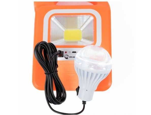 Lanterna cu incarcare solara LED, COB fata si lateral