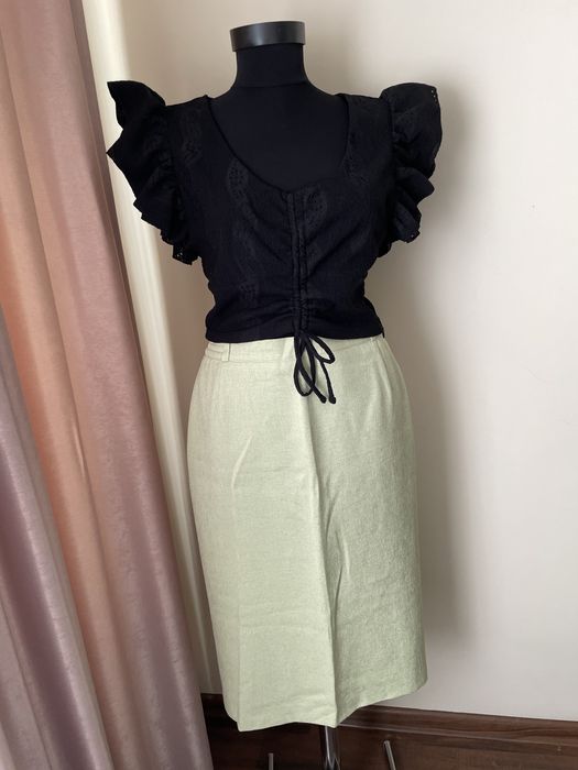 Bluza scurta cu maheci bufante, S