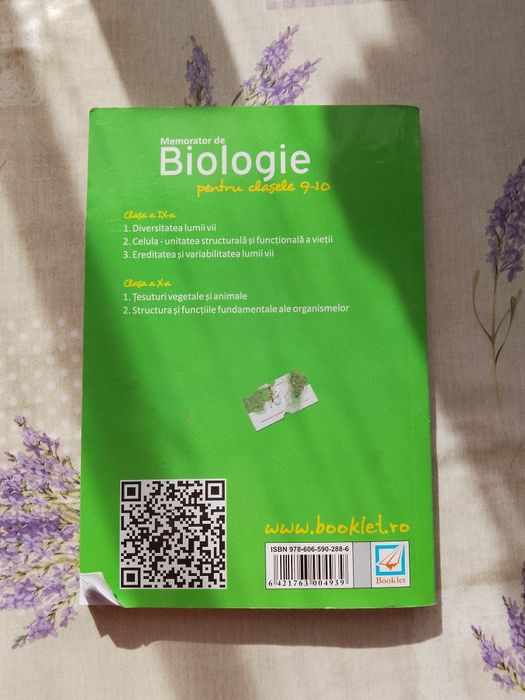 Vând memorator biologie vegetala și animală