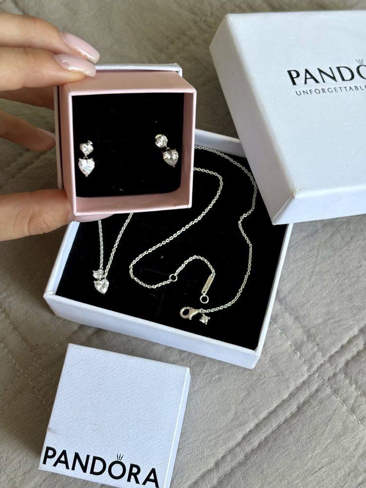 Обеци и гердан Pandora