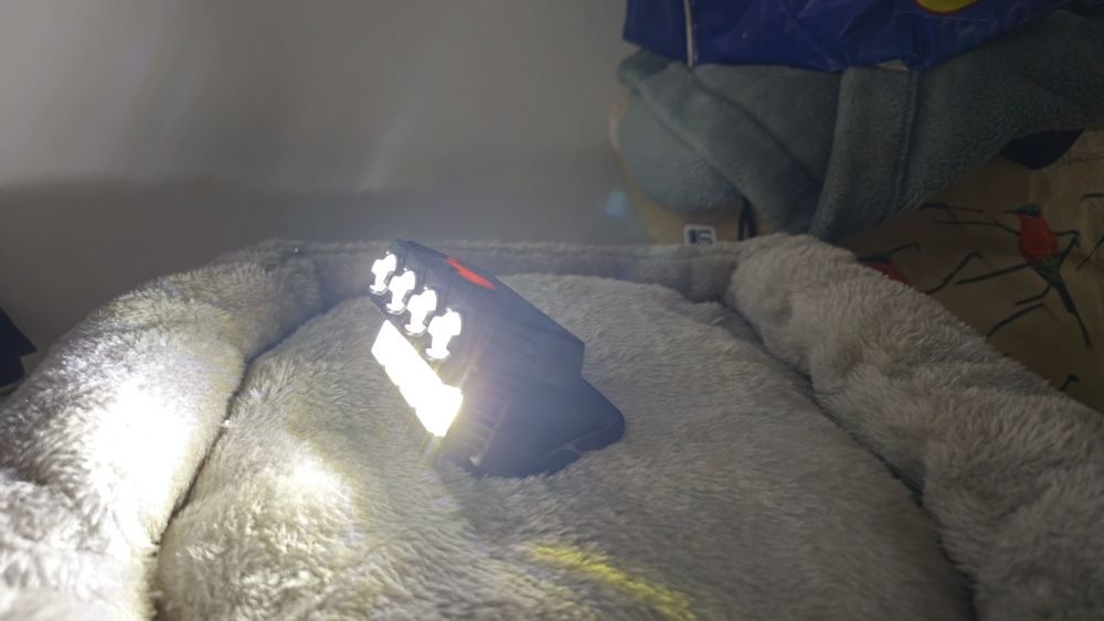 Lanterna de cap cu acumulator si incarcare USB penrru pescuit, camping