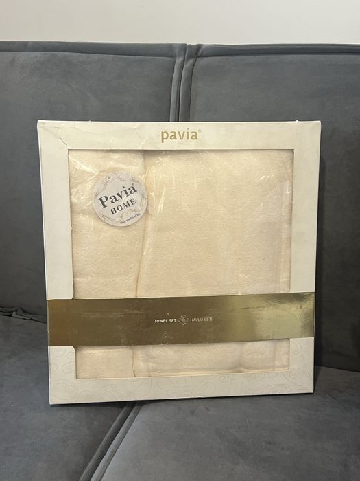 Набор новый полотенце Турция махровые банное и для рук бежевое