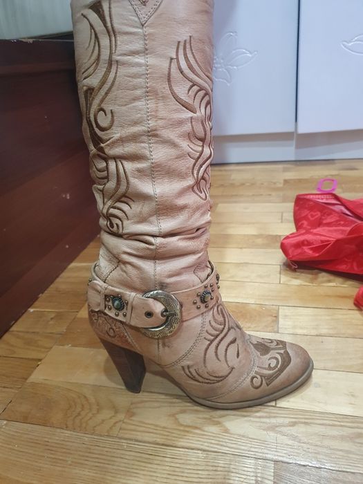 Зимние сапоги с натуральным мехом