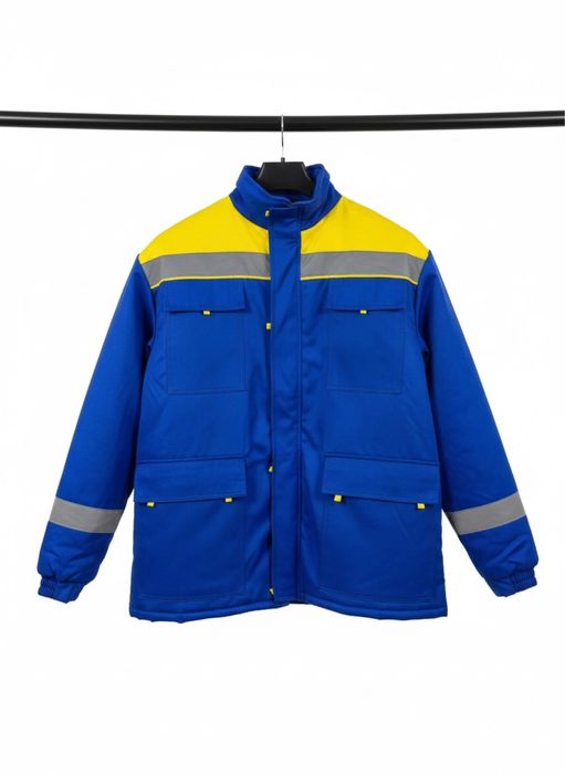 Рабочий форма спецодежда зимний желтый синий