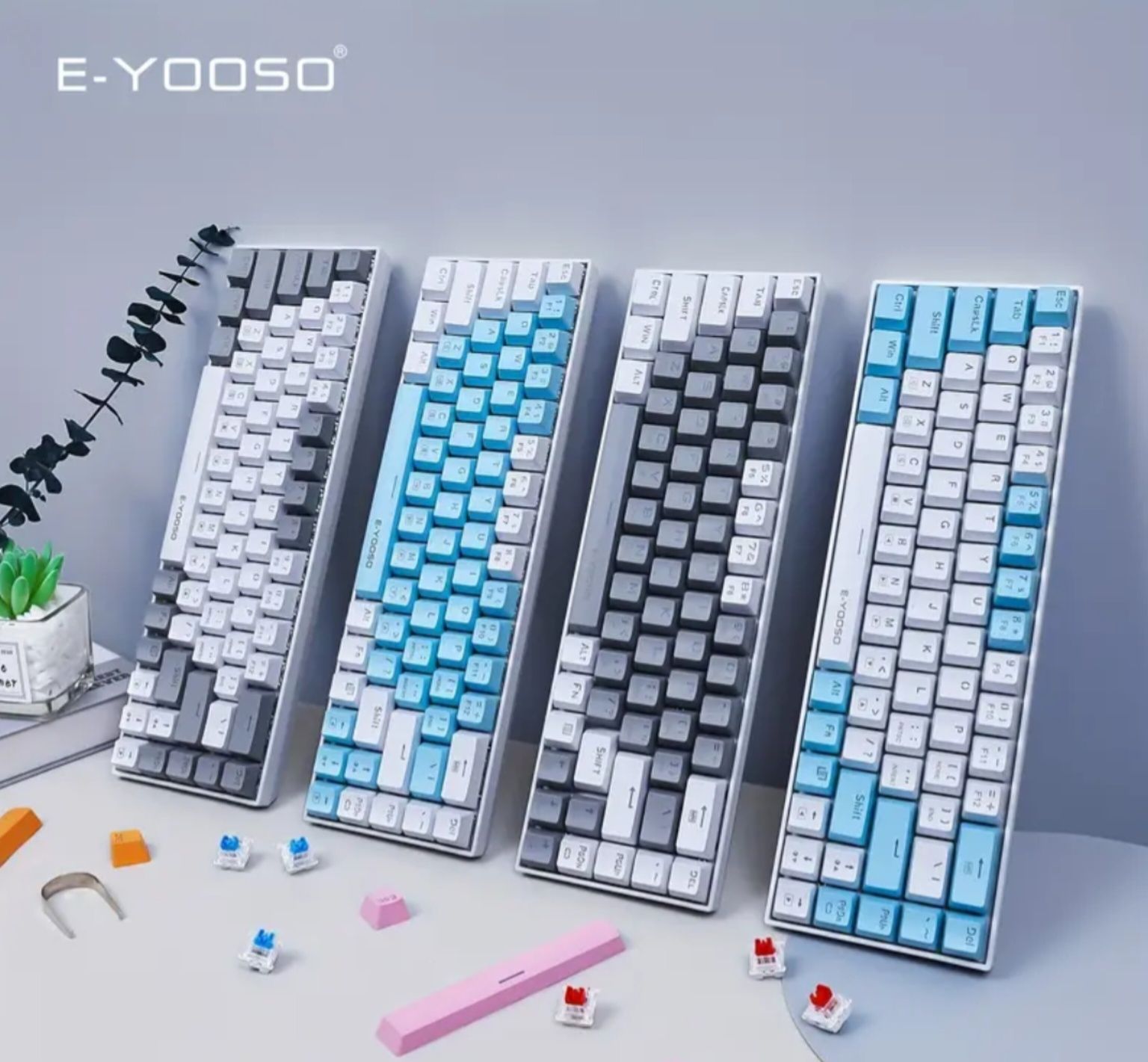 E-YOOSO Z-686 Портативная 65% механическая игровая клавиатура