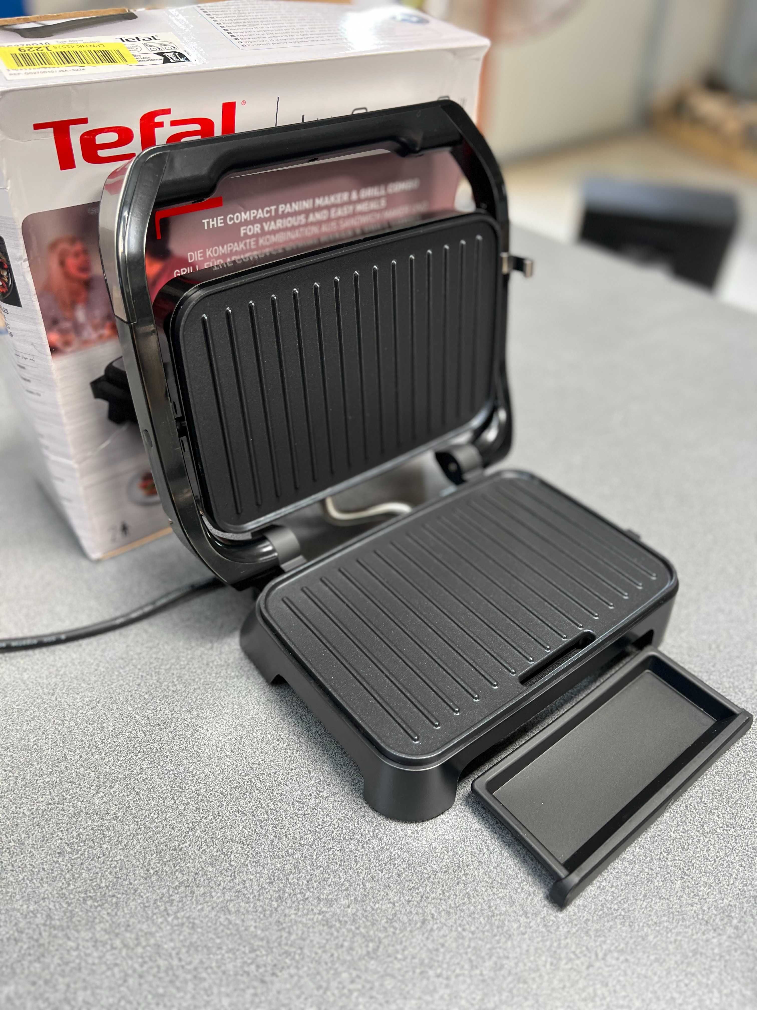 Уред за приготвяне на панини и грил Tefal Inicio Compact, 1000W