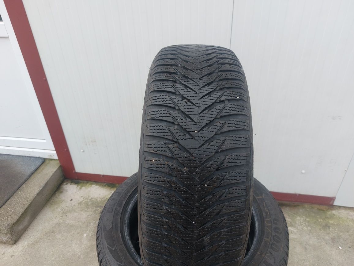 125 lei bucata! Set anvelope M+S/IARNA 195 55 16 Goodyear! 7 mm
