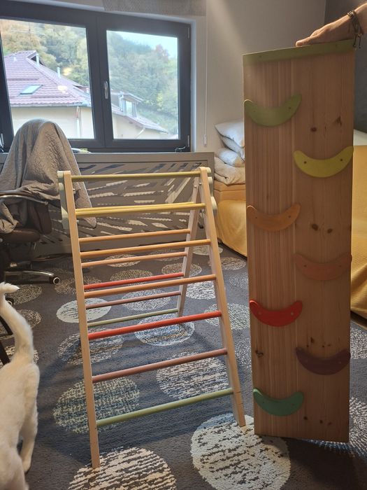 Cadru de cățărare pliabil cu tobogan