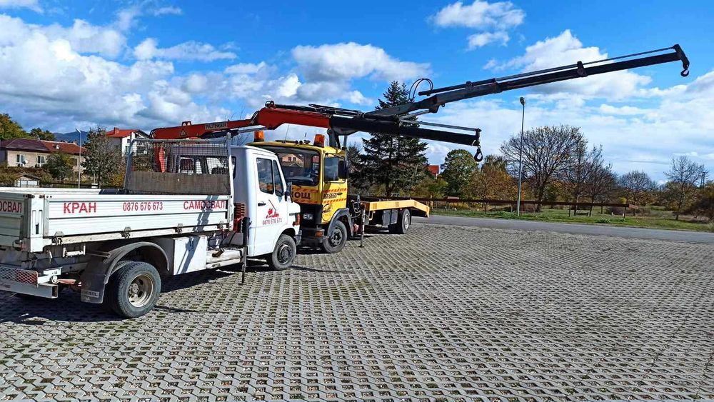 Транспортни услуги с пътна помощ кран / самосвал