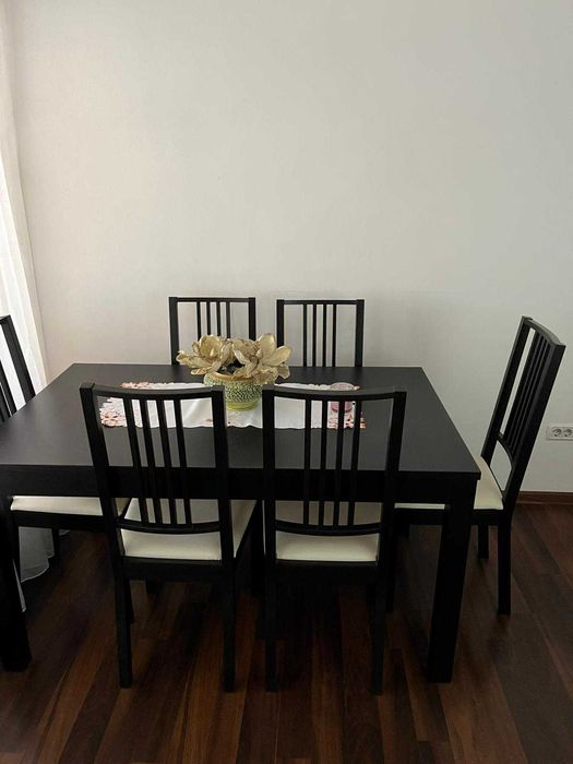 Masa IKEA noua extensibila + 6 scaune SET, 6+4 locuri / Bucuresti