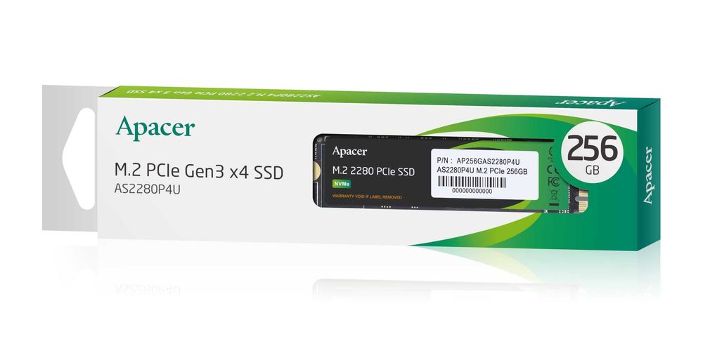 Новый SSD M.2 накопитель Apacer 256GB (NVMe) + Гарантия 6 мес