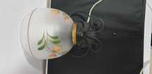 Accesoriu decorațiune fier forjat sticla vintage colectie Anglia 1970