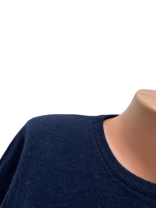 NINA PACARI размер L дамски кашмирен пуловер 100% КАШМИР син