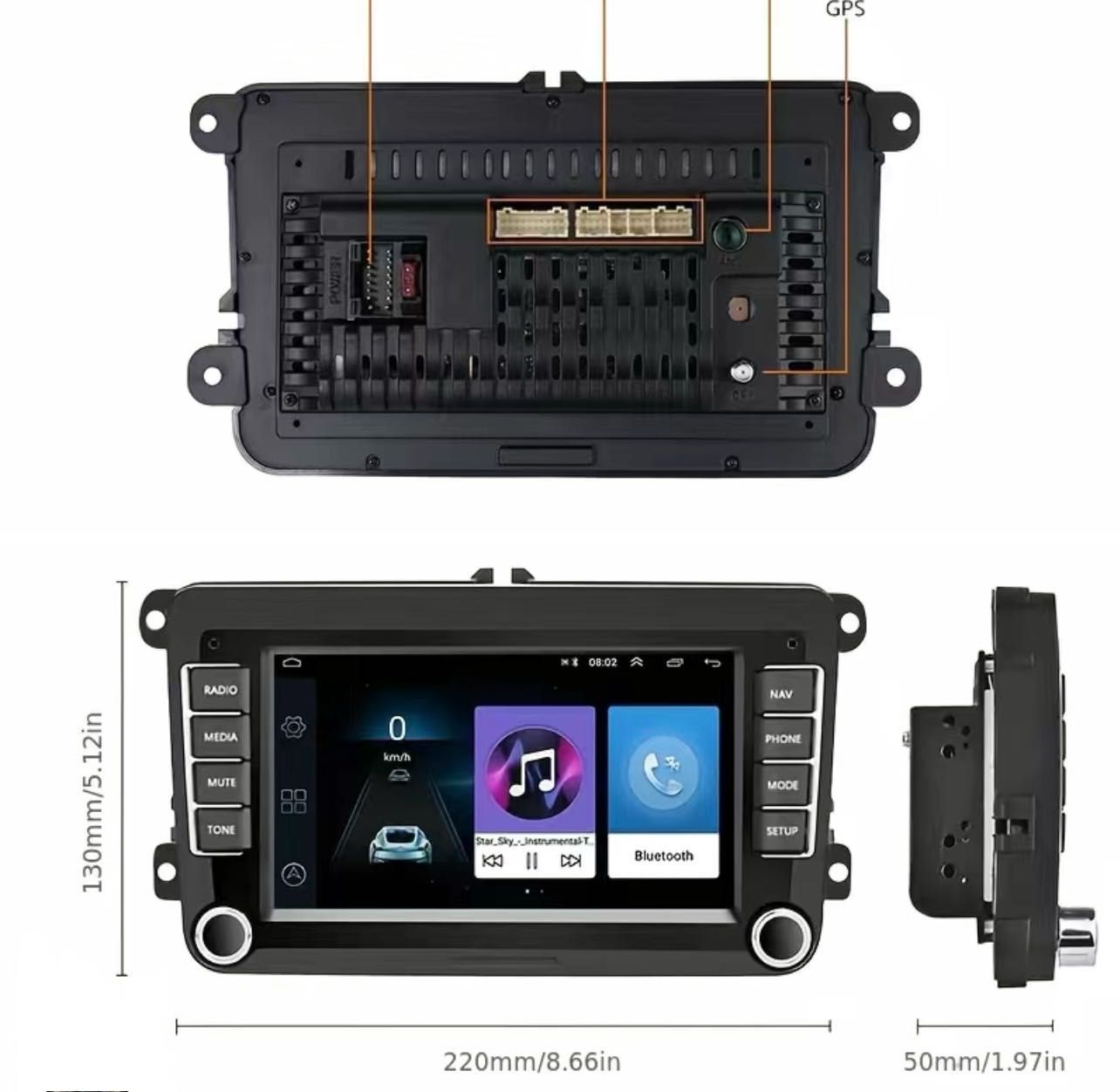 Мултимедия с GPS за VW