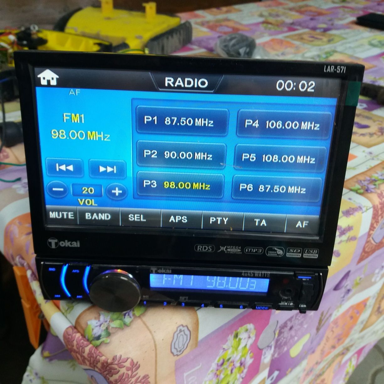 Sistem audio masina Radio pliabil digital