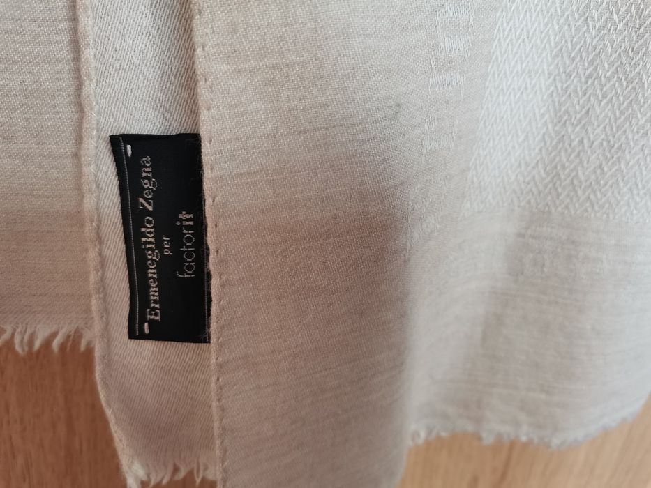Esarfa/Fular Ermenegildo Zegna Wool&Silk, bej